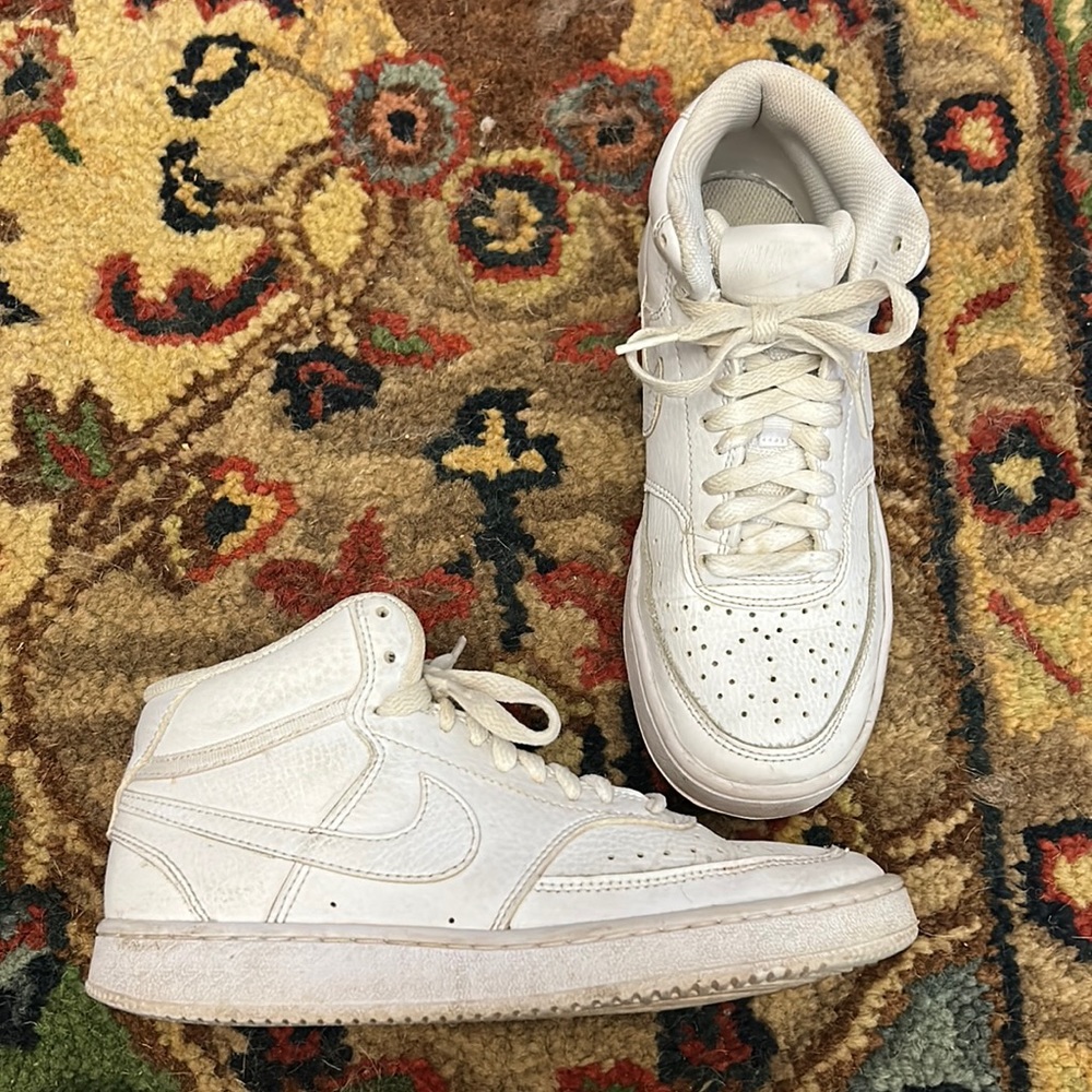 Size 6.5 M - Nike Ebernon Mid Triple White